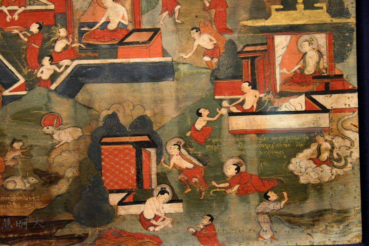 11-5 Buddha Sakyamuni and Scenes of His Previous Lives Jataka Tales, 1573-1619, Tibet - New York Metropolitan Museum Of Art